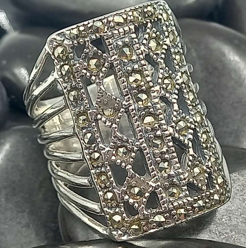 Sterling Silver Marcasite  Ring