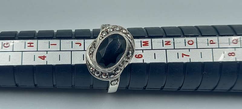 Beautiful Sterling Silver Marcasite Ring