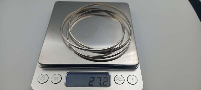 Trio Sterling Silver Bangles 27.2g