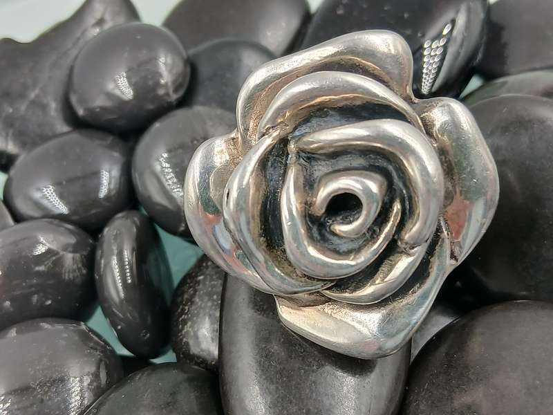 Chunky Hollow Sterling Silver Ring