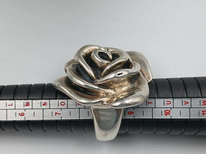 Chunky Hollow Sterling Silver Ring