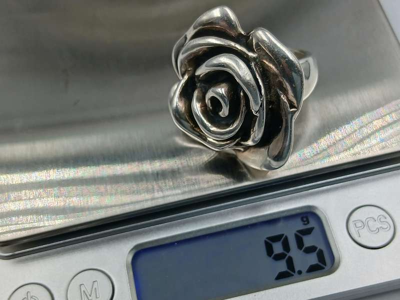 Chunky Hollow Sterling Silver Ring