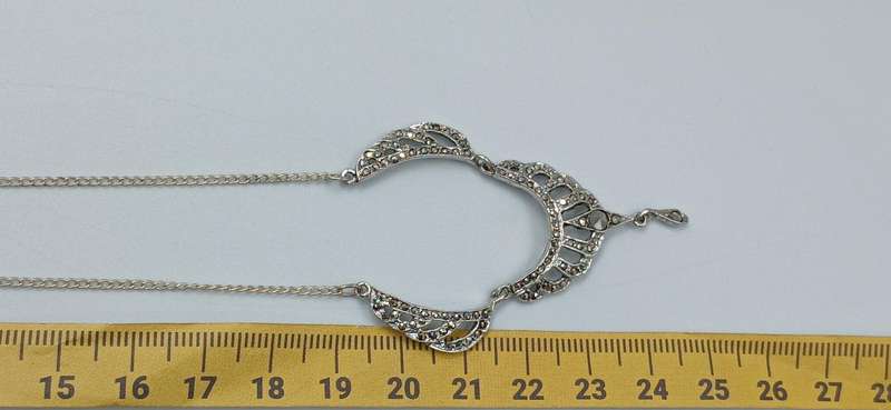 Beautiful Sterling Silver Marcasite Necklace