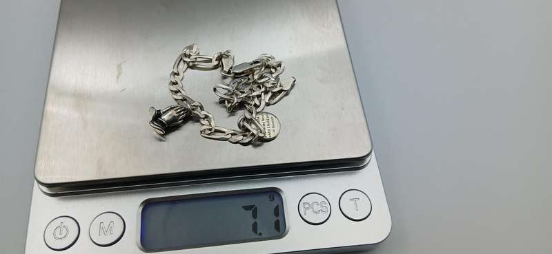 Beautiful Sterling Silver Charms Bracelet