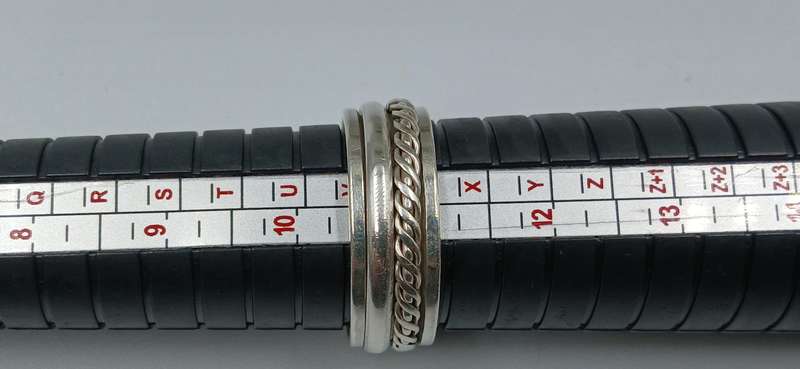 Men's Sterling Silver Spinner Ring