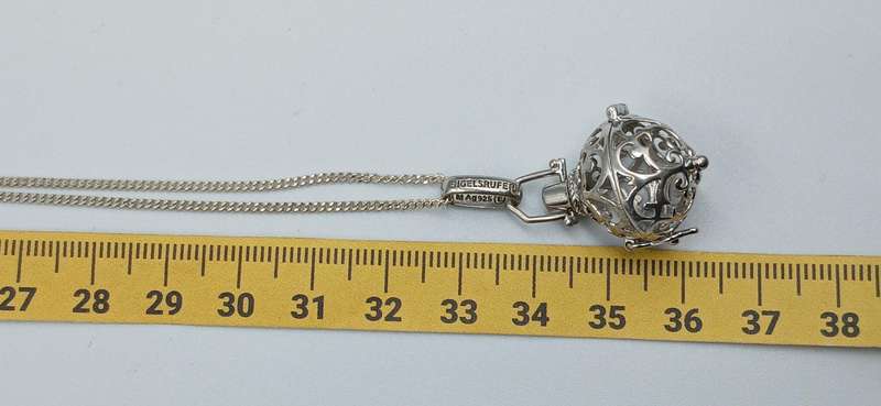 Engelsrufer Locket for Sound Ball Sterling Silver Necklace