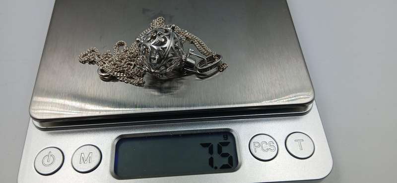 Engelsrufer Locket for Sound Ball Sterling Silver Necklace