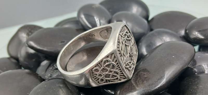 Men's Celtic Sterling Silver Ring