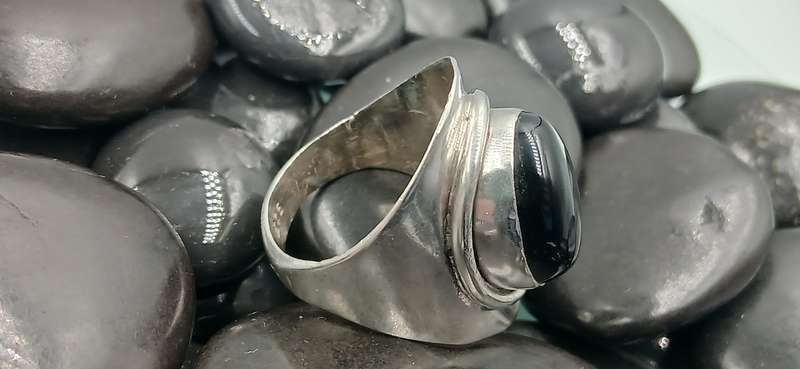 Onyx Sterling Silver Ring