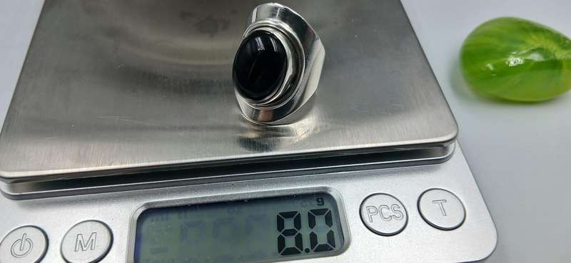 Onyx Sterling Silver Ring