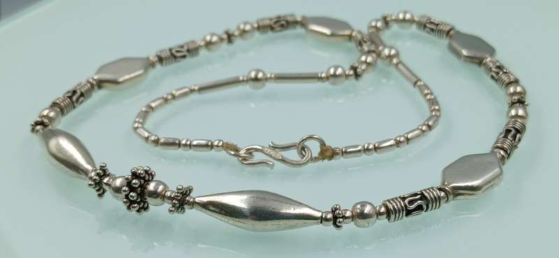 Vintage Egyptian Sterling Silver Necklace