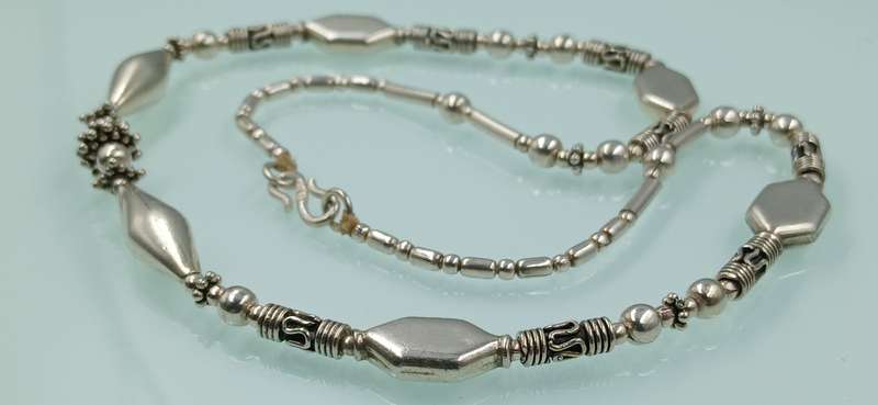 Vintage Egyptian Sterling Silver Necklace