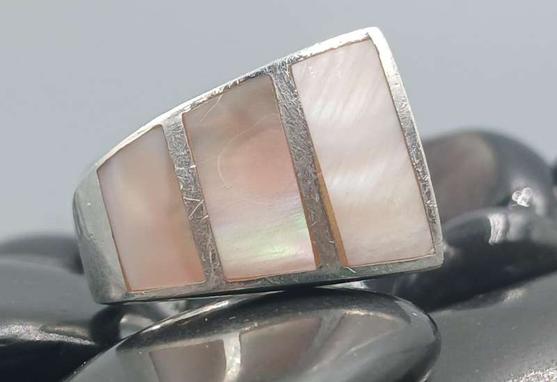 Mother of Pearl Sterling Silver Ring