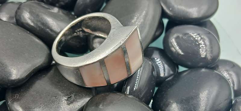 Mother of Pearl Sterling Silver Ring