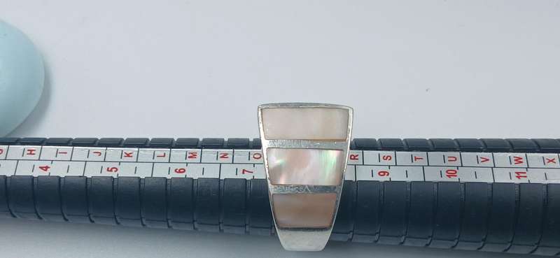 Mother of Pearl Sterling Silver Ring