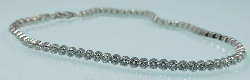 Elegant Sterling Silver Tennis Bracelet