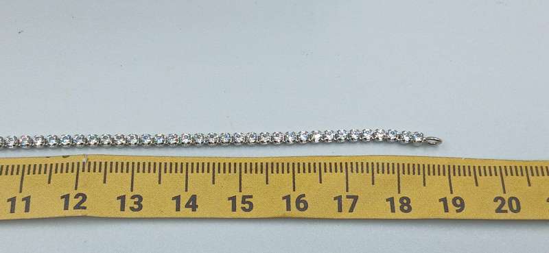 Elegant Sterling Silver Tennis Bracelet