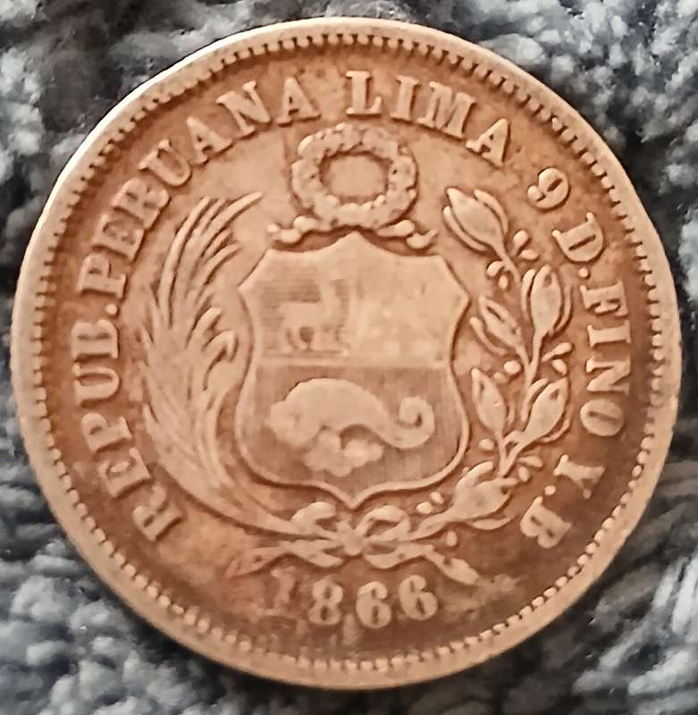 Peru 1866 1/5 Sol