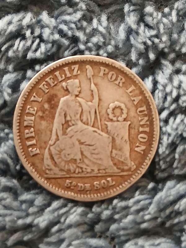 Peru 1866 1/5 Sol