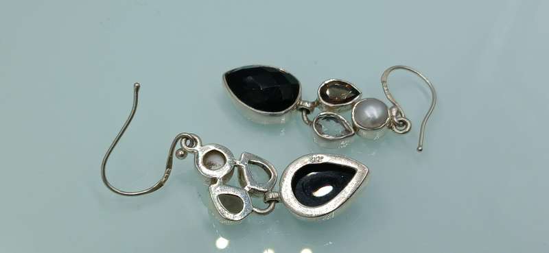 Elegant Sterling Silver Drop Earrings