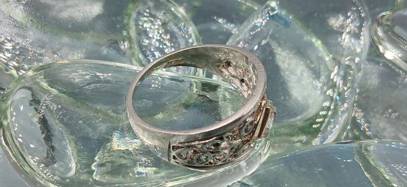 Sterling Silver Ring/Gilded/