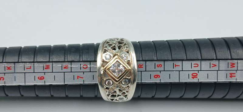 Sterling Silver Ring/Gilded/