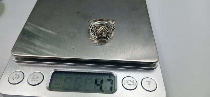 Sterling Silver Ring/Gilded/