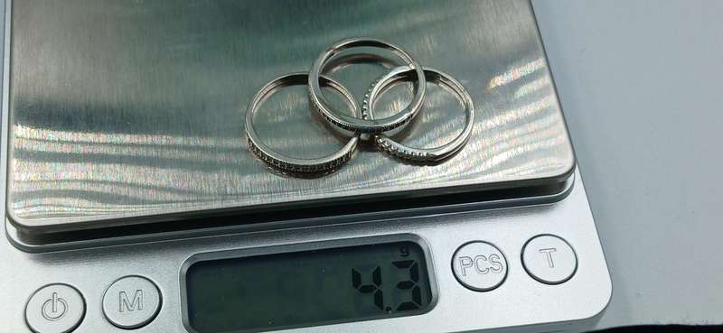 Lot of 3 Sterling Silver Rings