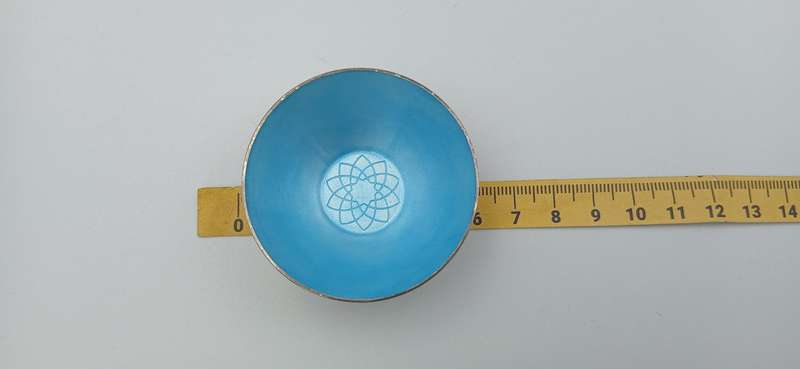 Vintage ELA Denmark 925 Enamel Open Salt Dish