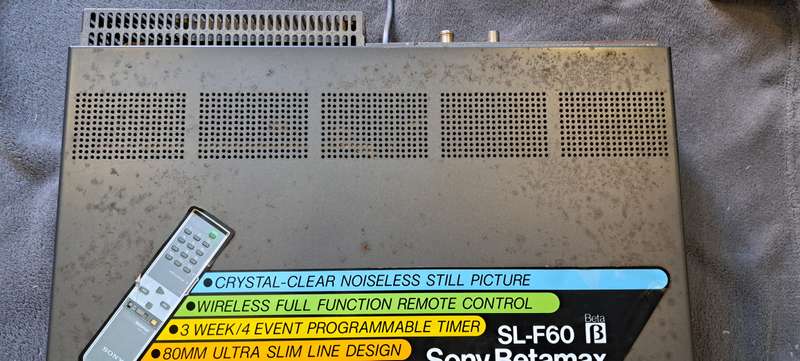 Sony SL-F60SA Betamax VCR