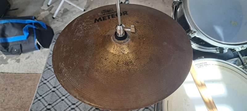 Meinl Meteor Hi-hats 14" made in Germany * VINTAGE *