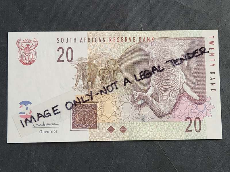TT Mboweni Twenty Rand Note 2nd Issue 2004 AA series UNC - as per photograph