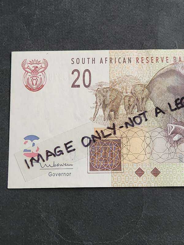 TT Mboweni Twenty Rand Note 2nd Issue 2004 AA series UNC - as per photograph
