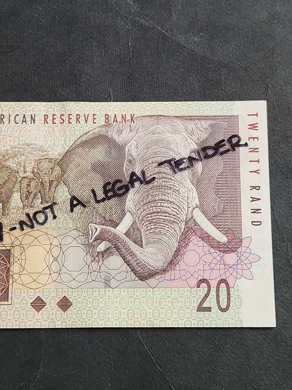 TT Mboweni Twenty Rand Note 2nd Issue 2004 AA series UNC - as per photograph