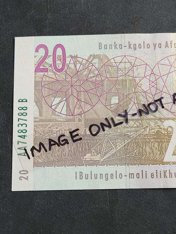 TT Mboweni Twenty Rand Note 2nd Issue 2004 AA series UNC - as per photograph