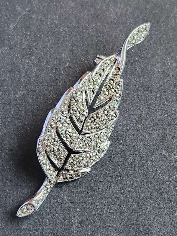 Vintage Marcasite Brooch - as per photograph