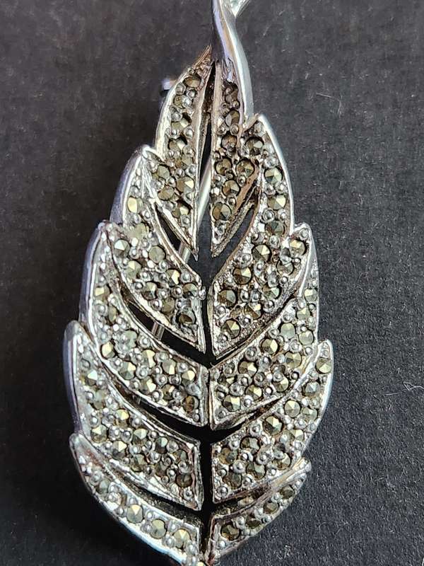Vintage Marcasite Brooch - as per photograph
