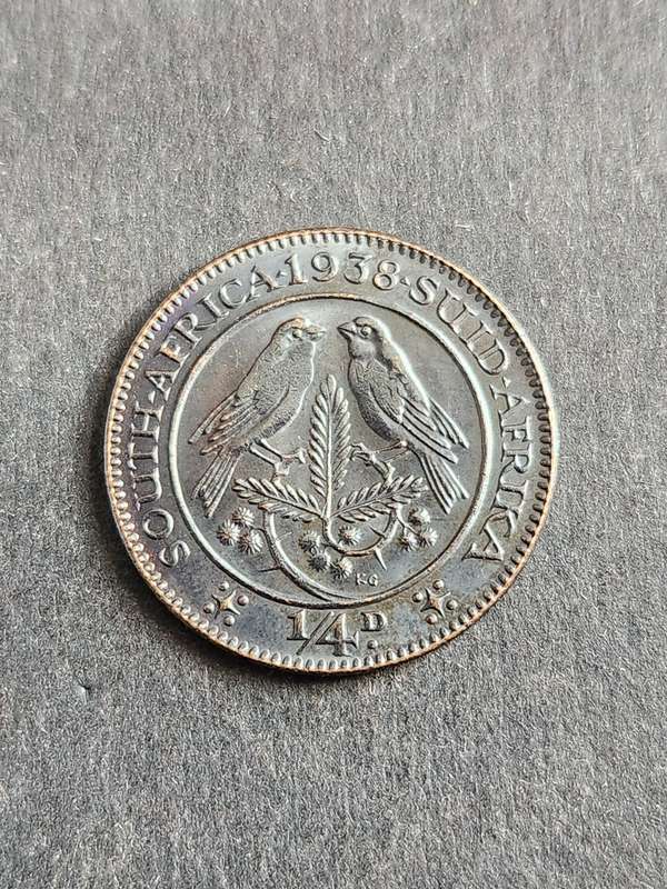 Union Farthing 1938 EF+/UNC - as per photograph