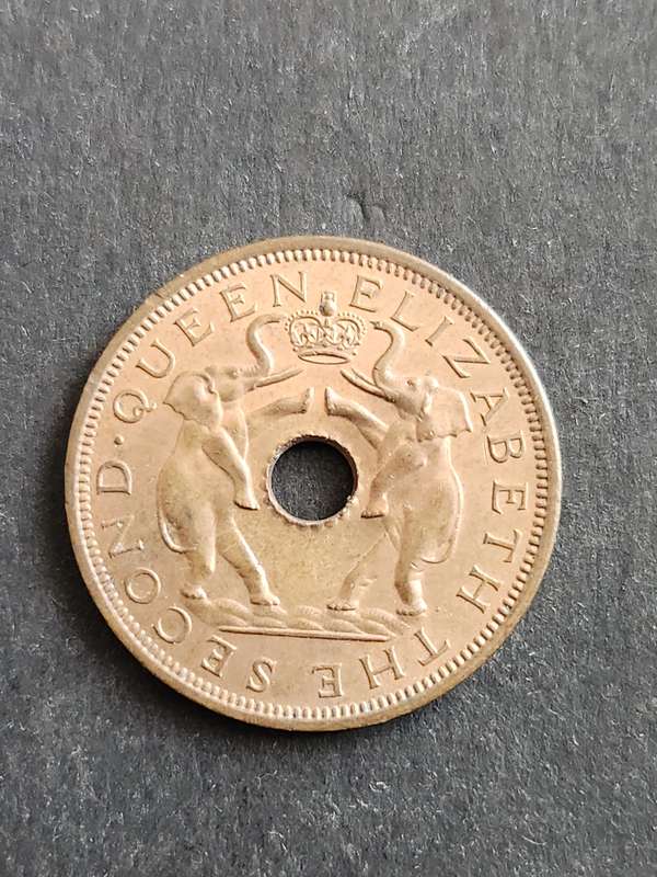 Rhodesia and Nysaland One Penny 1963 UNC - as per photograph