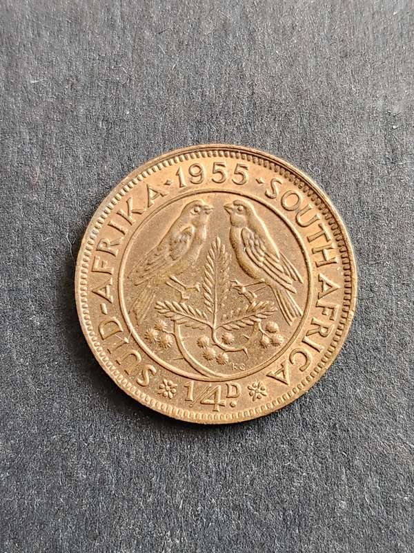 Union Farthing 1955 (excellent condition) - as per photograph
