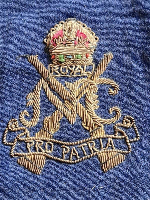 British South African Royal Natal Carbineers Bullion Patch - as per photograph