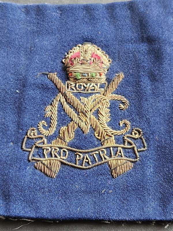 British South African Royal Natal Carbineers Bullion Patch - as per photograph