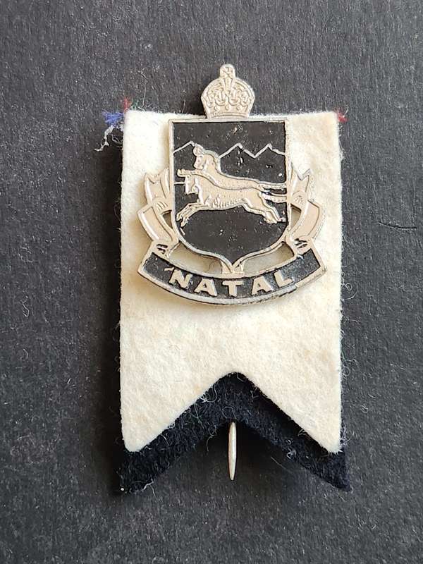 Natal Rugby Union Pin Badge- as per photograph