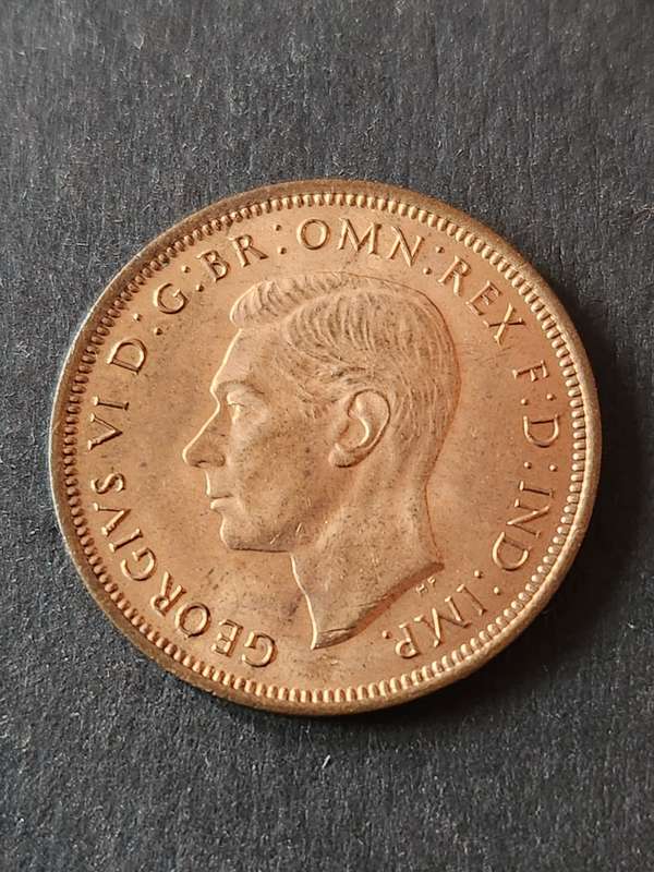 UK 1/2 Penny 1945 UNC - as per photograph