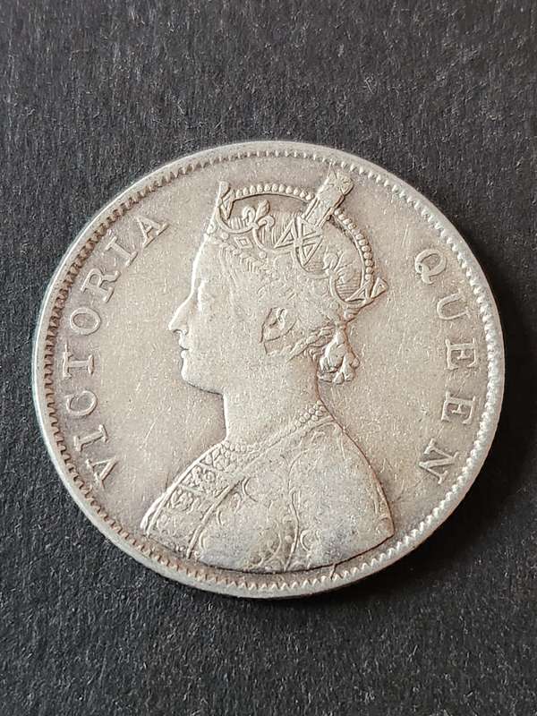 India One Rupee 1862 Silver (nice condition) - as per photograph