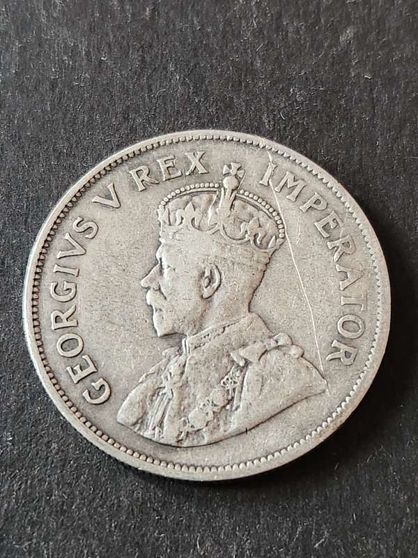 Union 2 1/2 Shillings 1929 Silver- as per photograph