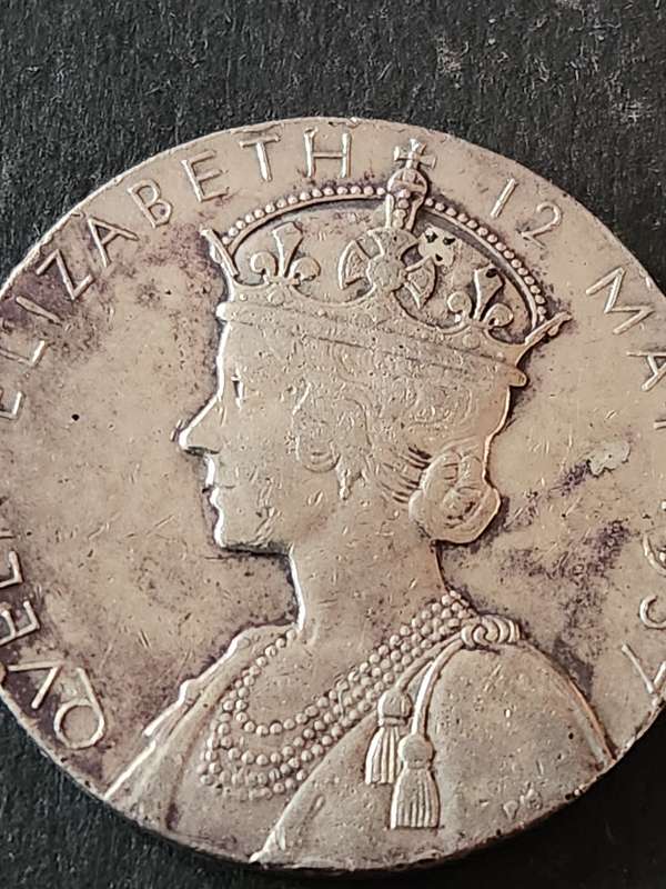 1937 King George VI Coronation Medal Silver 15.3g - as per photograph
