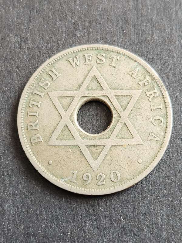 British West Africa One Penny 1920 -as per photograph