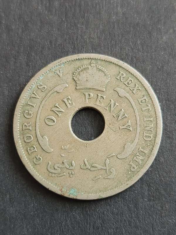 British West Africa One Penny 1920 -as per photograph