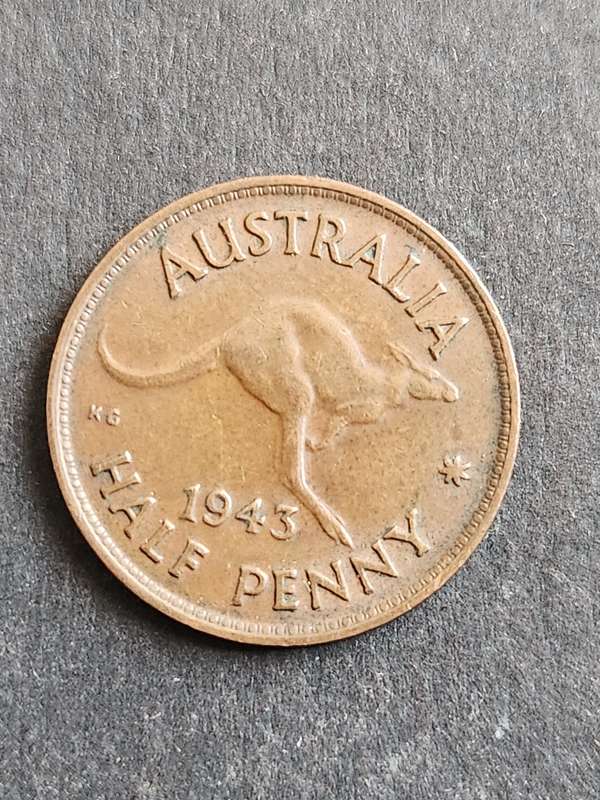 Australia 1/2 Penny 1943 - as per photograph
